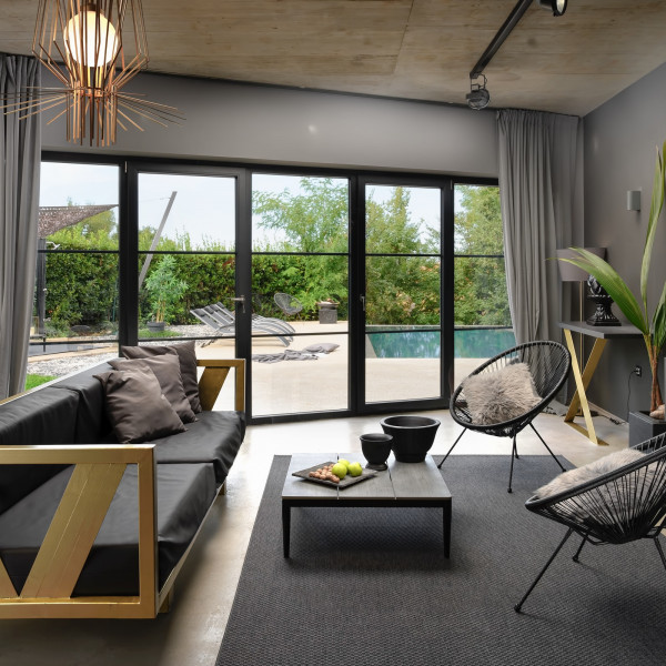 Living room, Villa Nancy, Nancy Villas - Modern designer villas with pool, near Porec, Istria Poreč